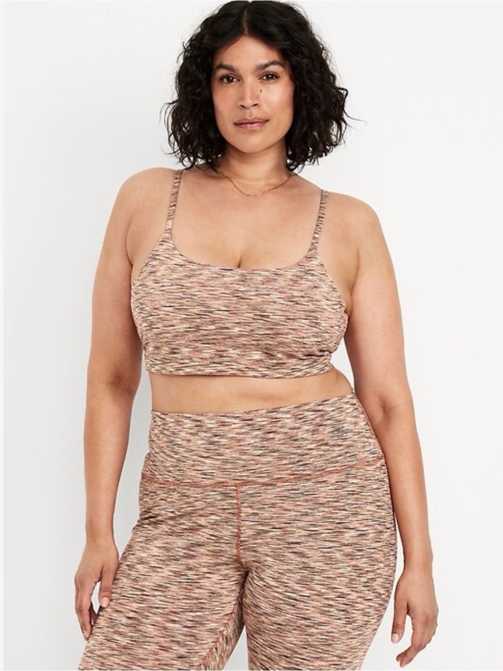 Old Navy Space-Dye Leggings & Sports Bra Set